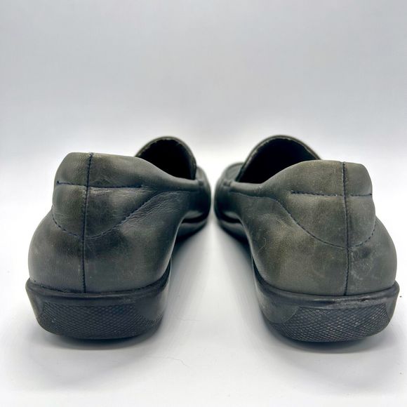 NATURALIZER Slip-On Leather Loafers-Comfort Walking Flats-Olive Green-Wo… - Picture 5 of 8